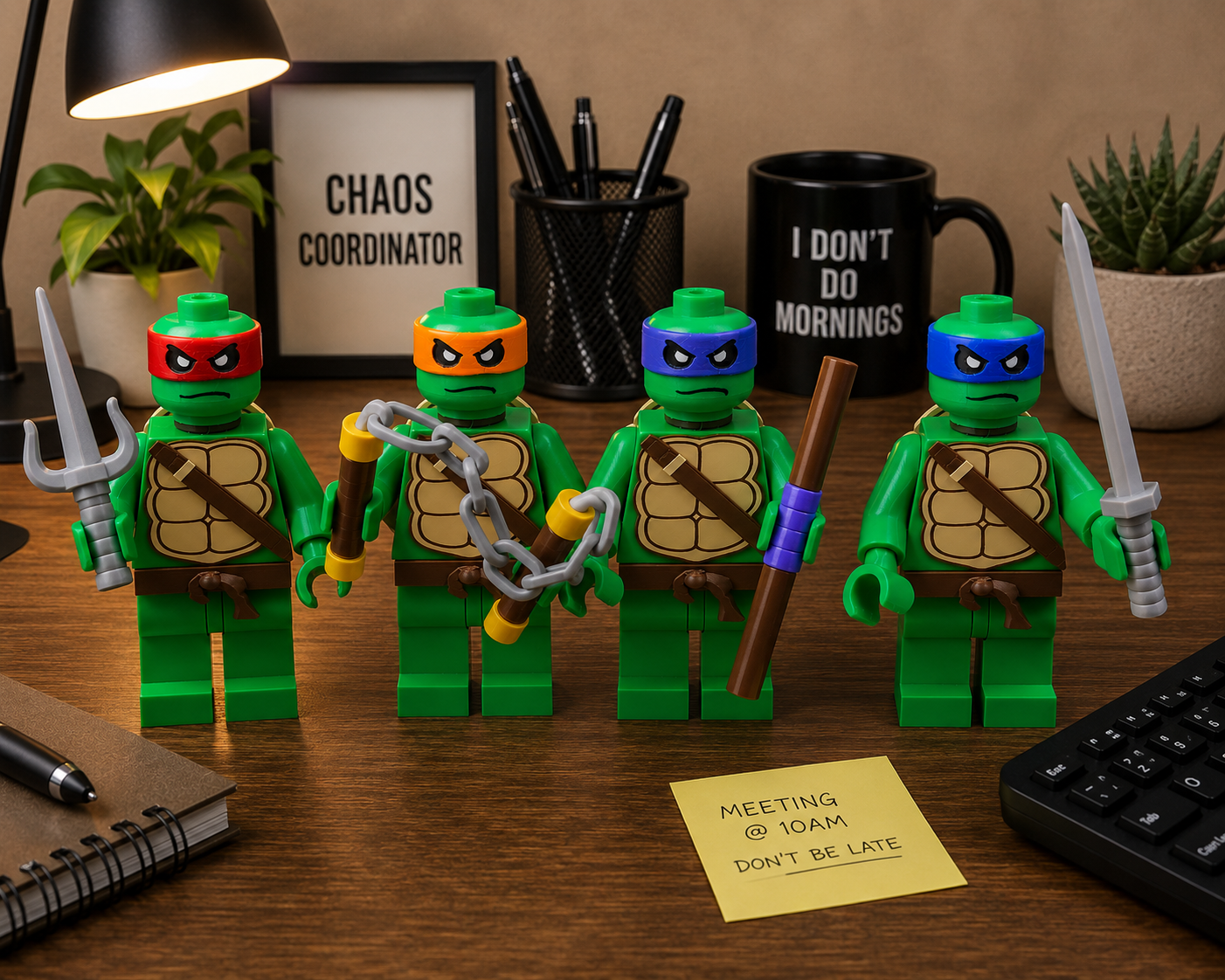 Turtle Hero Brick Buddy
