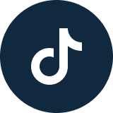 TikTok logo with a dark background