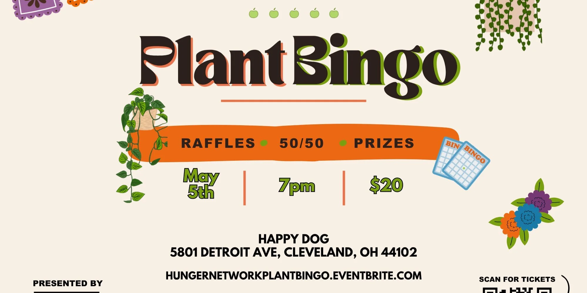 Plant Bingo - a Fundraiser for the Hunger Network!