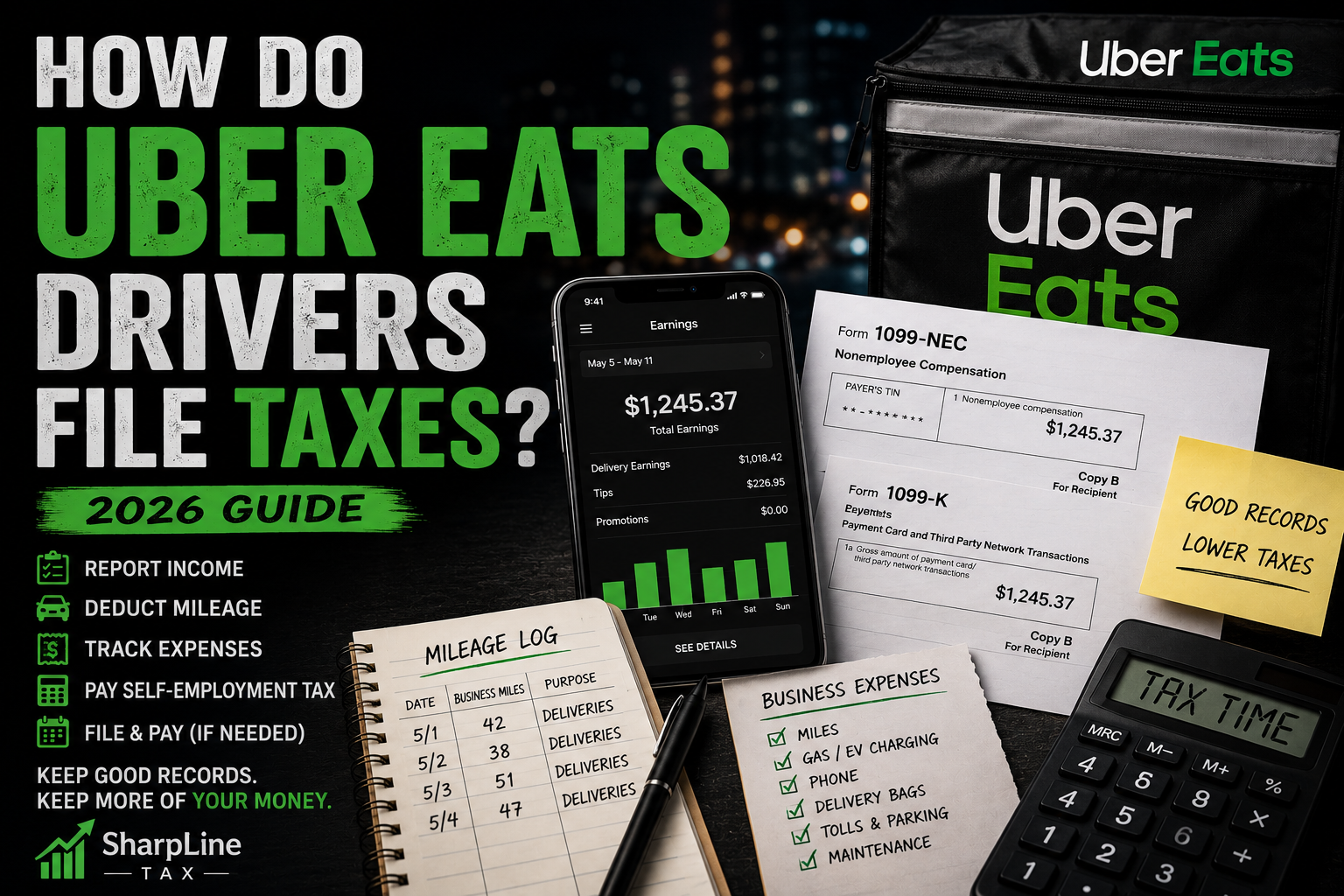 How Do Uber Eats Drivers File Taxes? (2026 Guide)