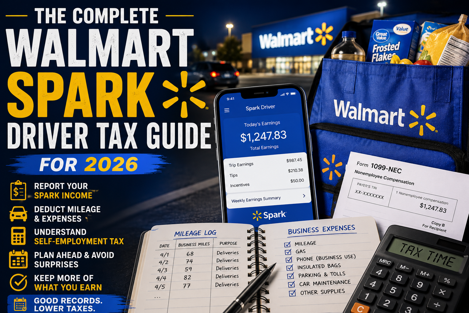The Complete Walmart Spark Driver Tax Guide for 2026