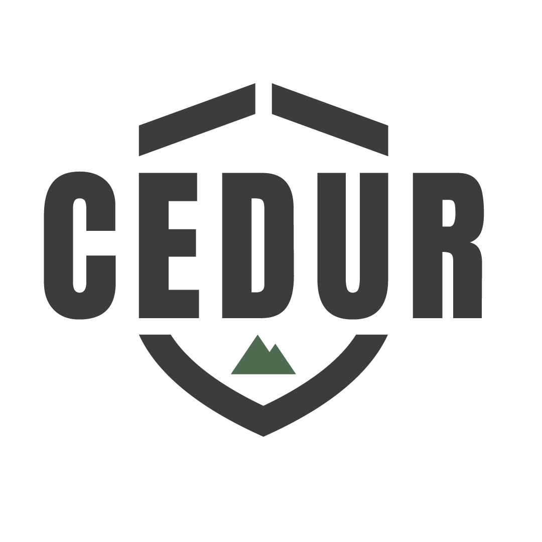 CEDUR logo featuring a shield with gray and green accents.