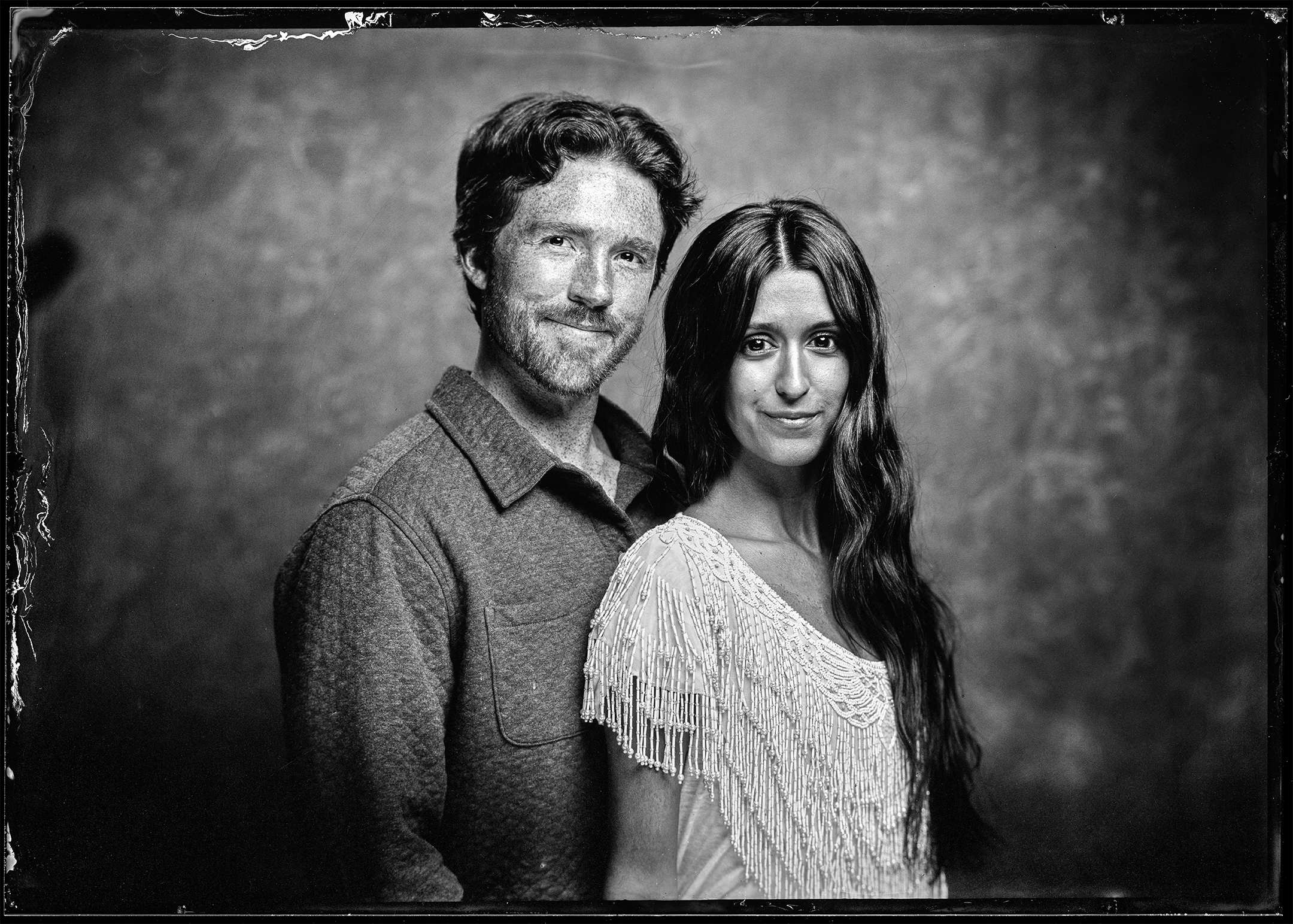 Kyle George Founder of Lofty Roofing Co., family-owned roofing contractor serving Idaho and the Mountain West - Tintype Photograph by Brett Briggs