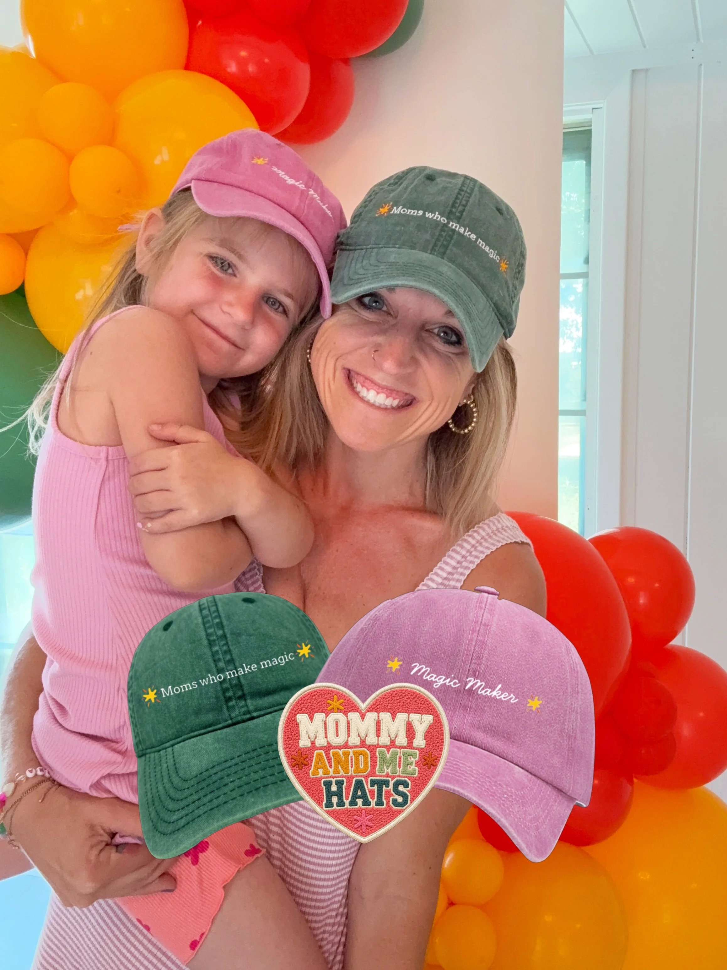 Mommy &amp; Me Hats 💖

Mom: Moms who make magic
Kid: Magic Maker 

#kidhats #mommyandme #atxsmallbusiness #atxmom #momentrepreneur