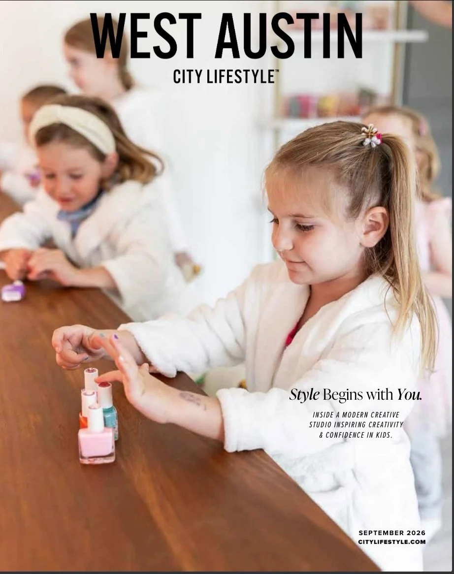 Still pinching myself over this one ✨ Little Spark Studio is featured in West Austin City Lifestyle Magazine for their September issue!

What started as an idea to create a space where kids could create, celebrate, build confidence, and let their lit