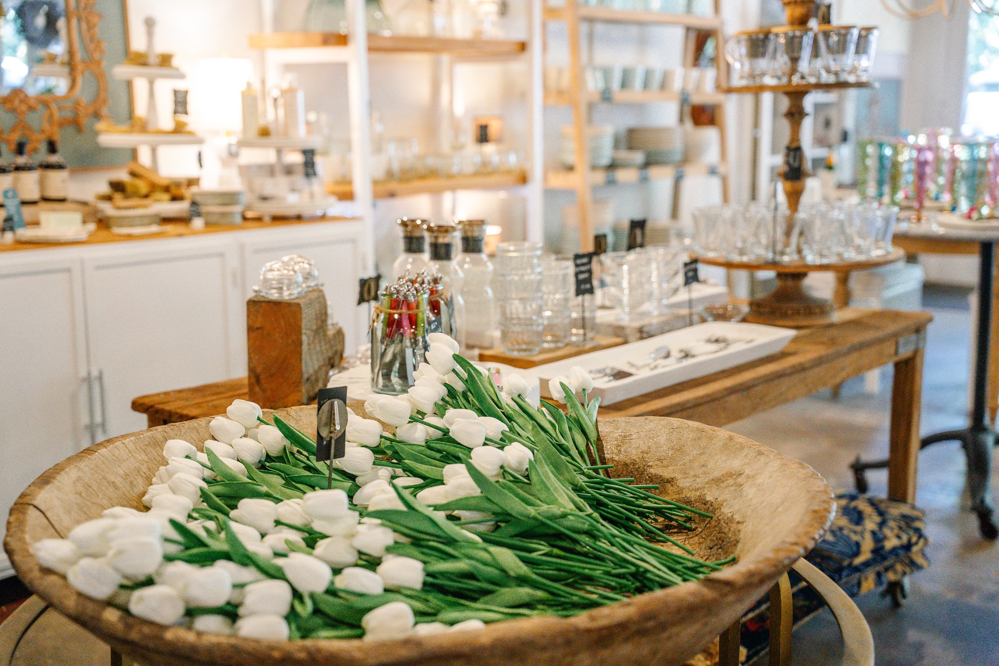A scene inside the store
