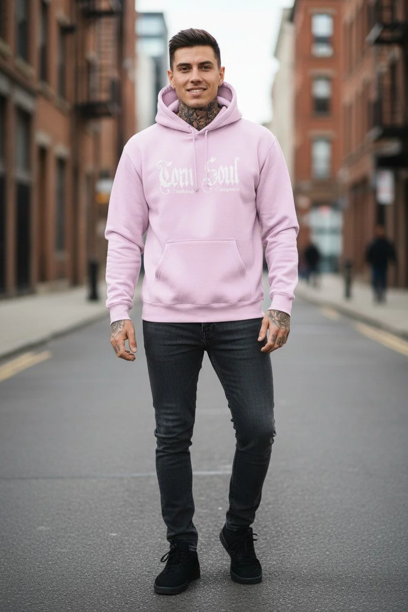 TORN IN TWO HOODED PULLOVER