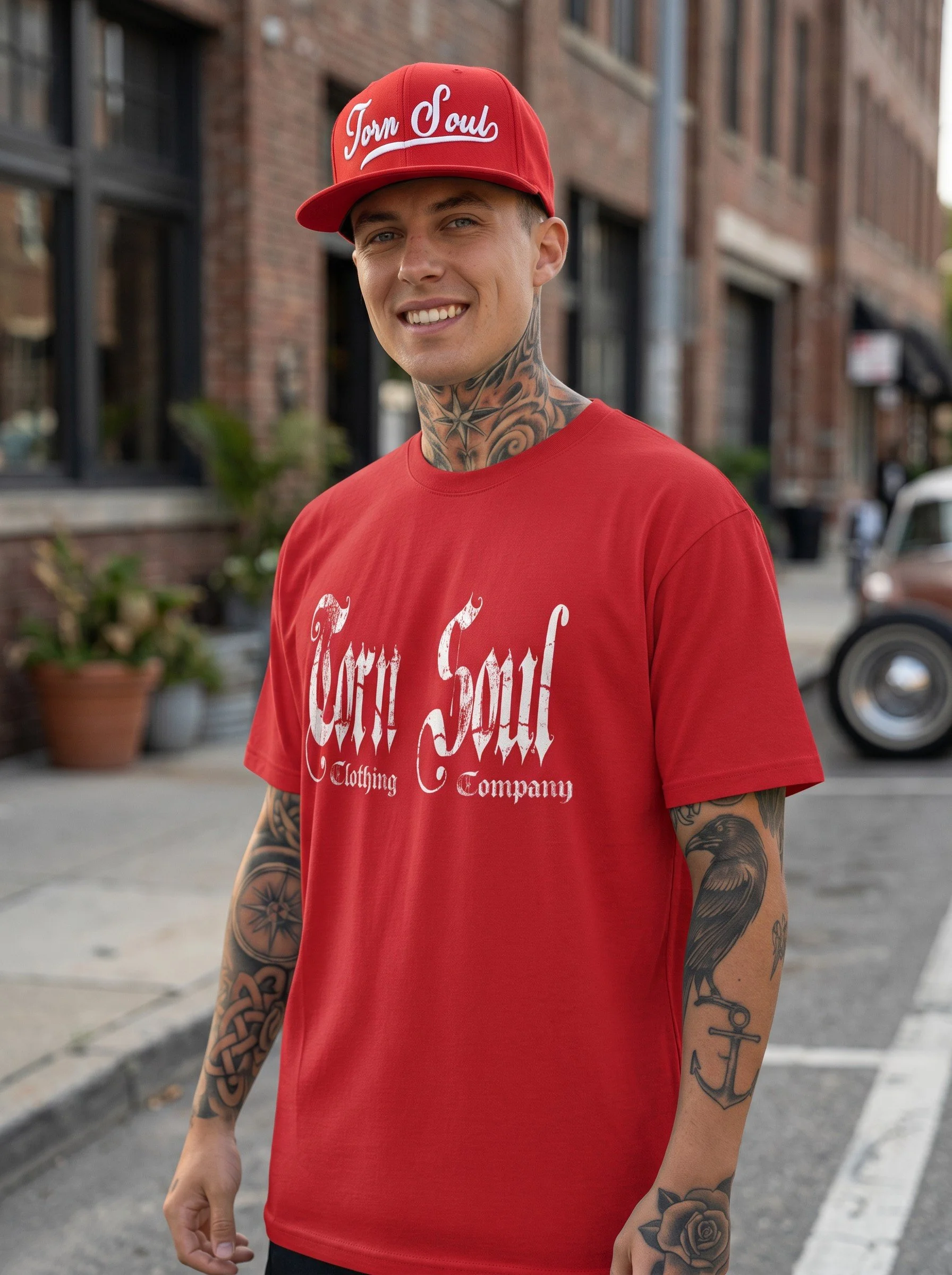 TORN IN TWO TEE