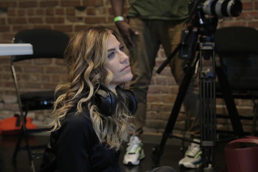 Dana Marisa Schoenfeld directing on set