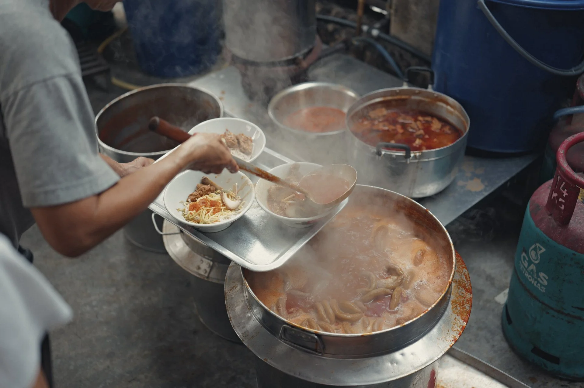 Penang prawn noodle with rich broth photographed with a Leica Q3 43