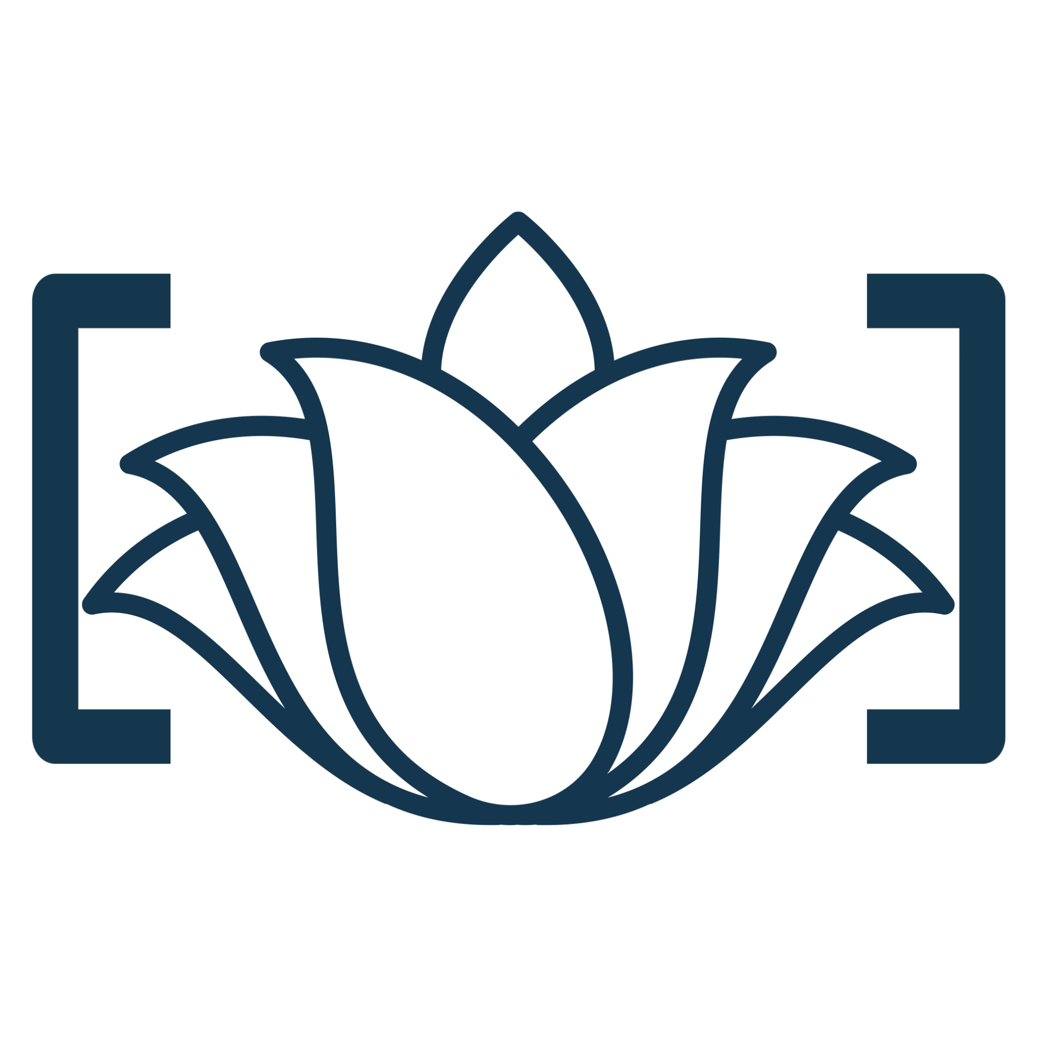 UEF Logo Outline - Bracketed Lotus