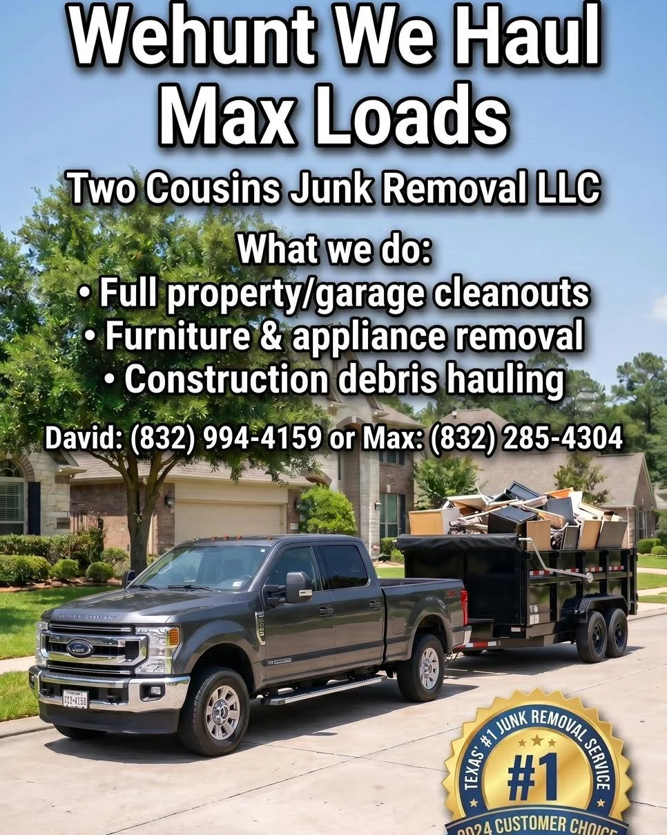 We do it all, just give us a call! #junkremoval #junkremovalservice #junkhauling #magnoliatx #thewoodlandstx #conroetx #houstontexas #declutter #declutteryourhome