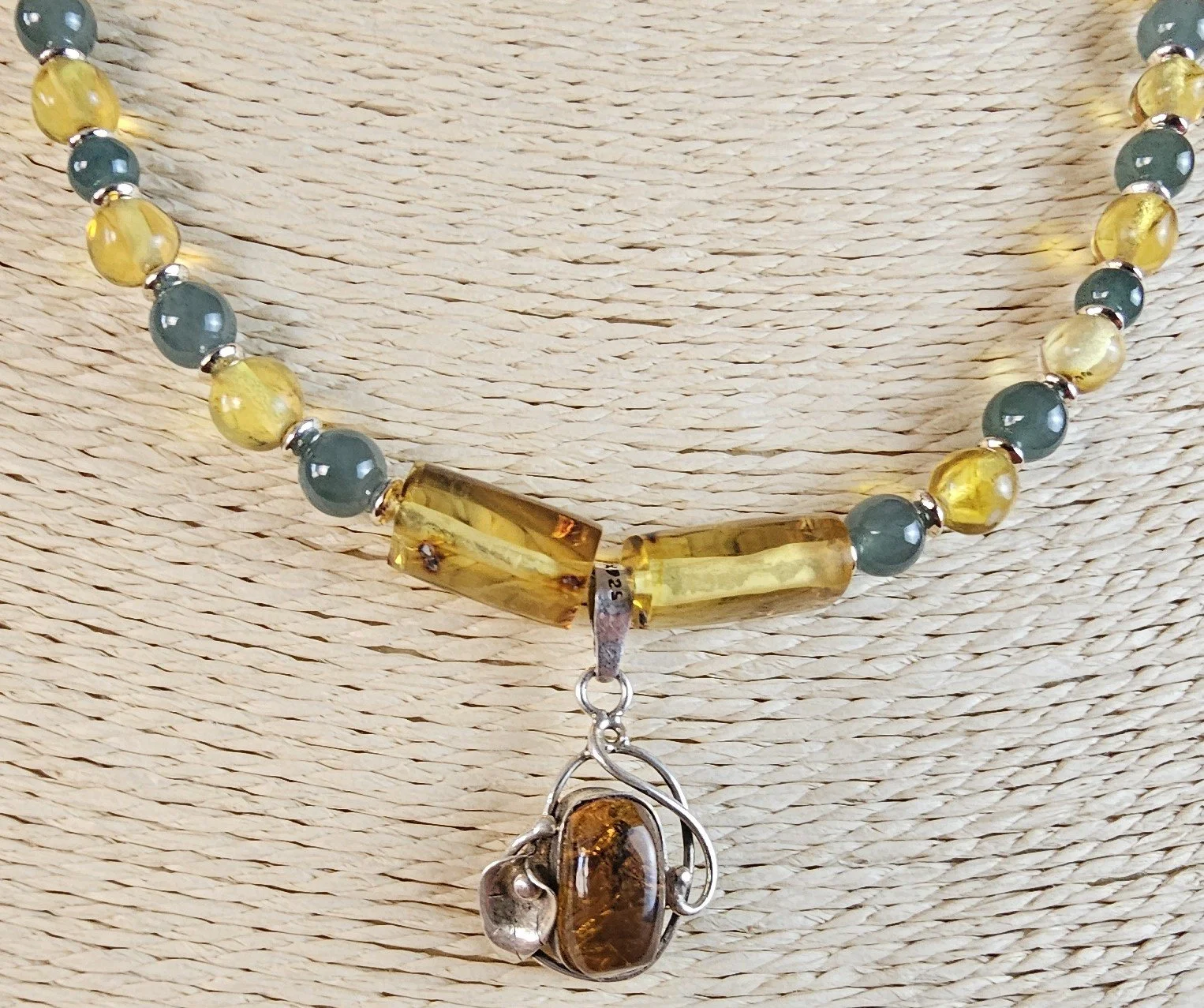 Translucent Jade & Insect Amber Pendant 3.jpg