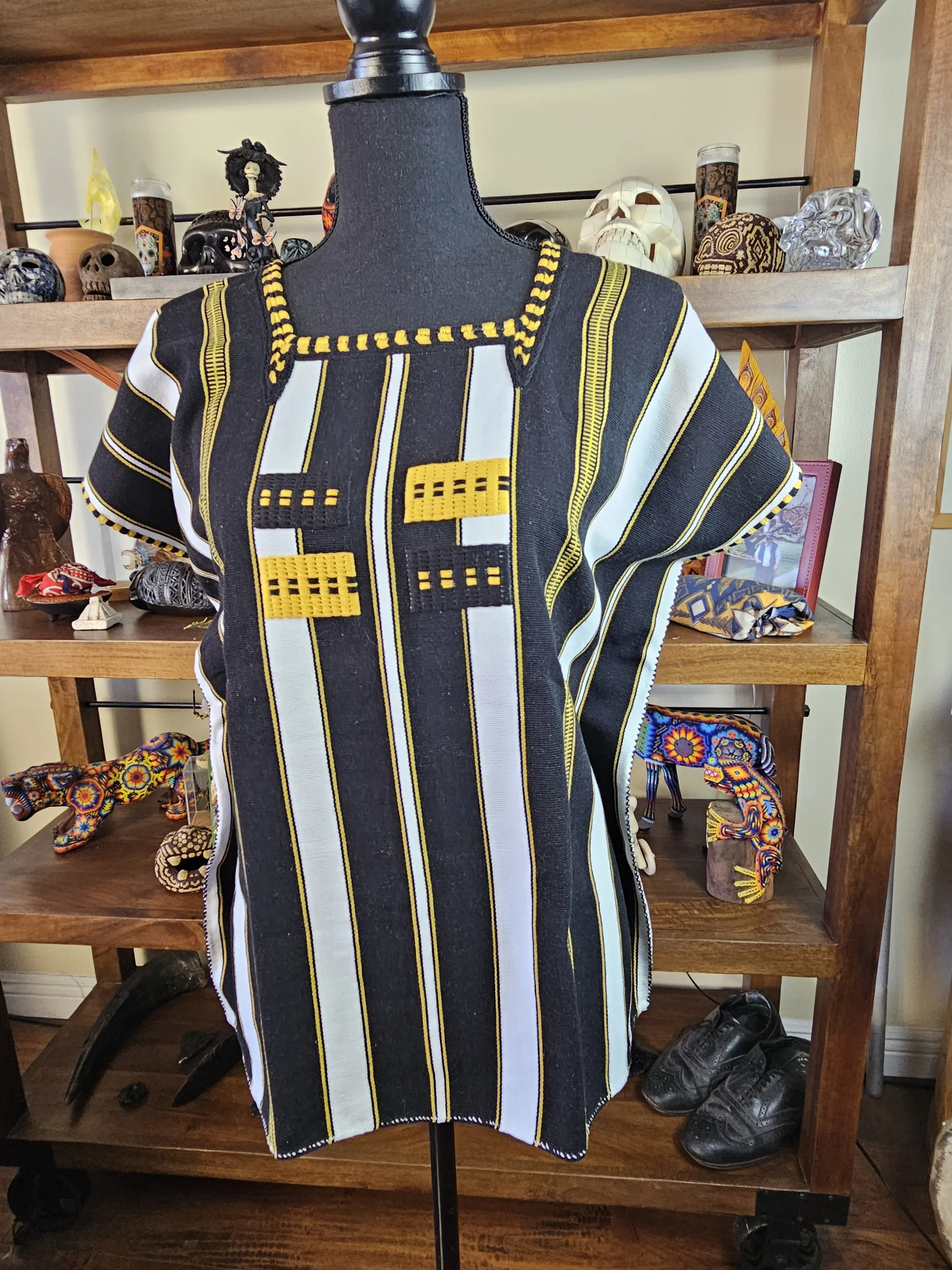 Black Striped Oxchuc Huipil