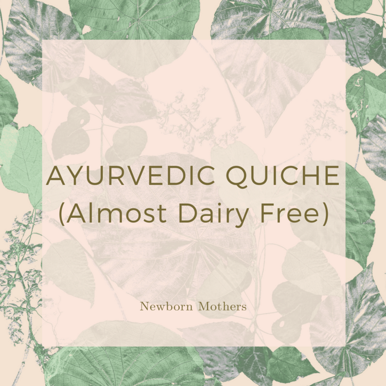 Ayurvedic Quiche (Almost Dairy Free)