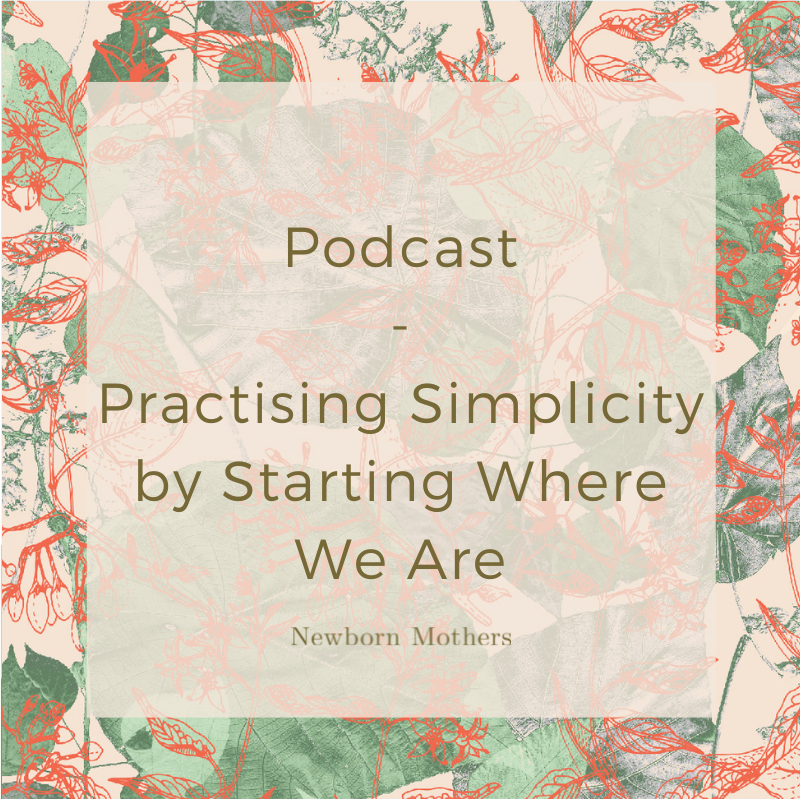 Practising simplicity by starting where we are