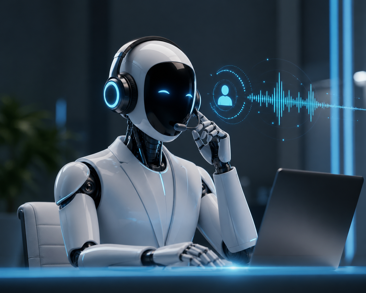 Tram AI call assistant taking a call, answering questions, providing information and booking an appointment