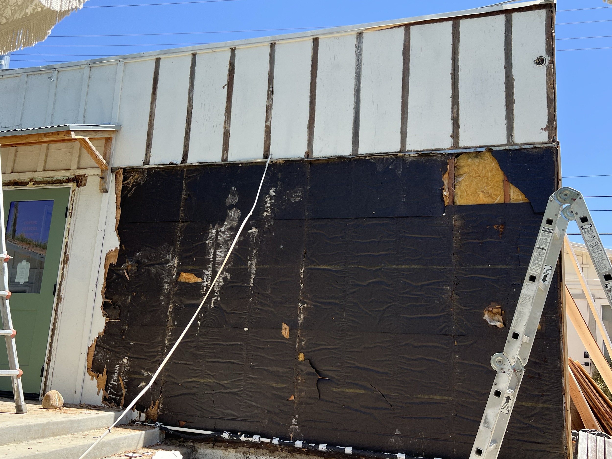 Before the Shed siding facelift
