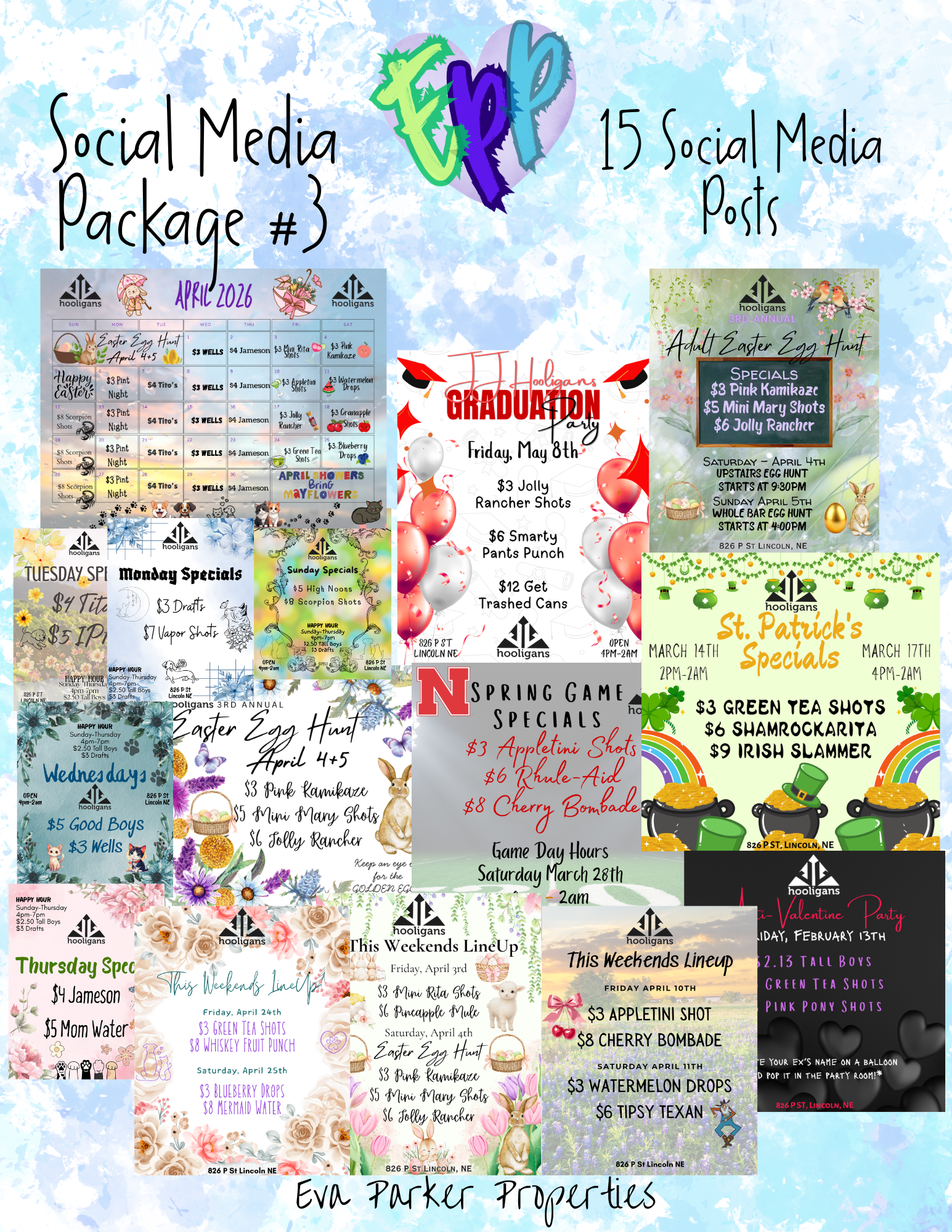 Social Media Package - 15 Post Pack