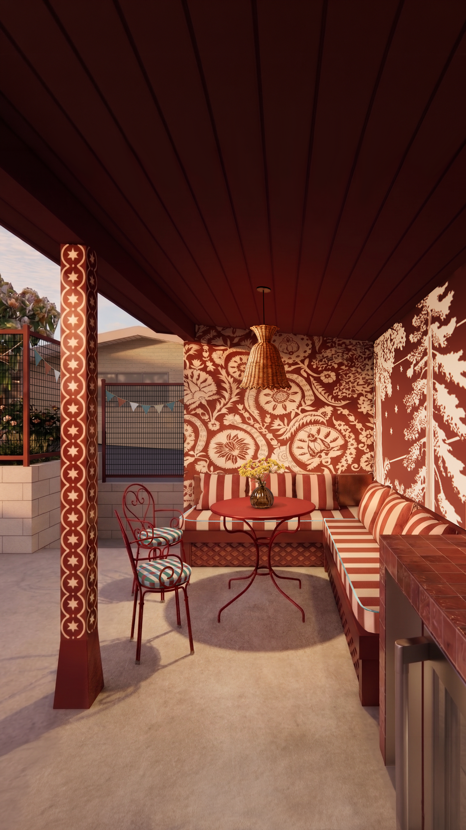The Pool House building and our mural