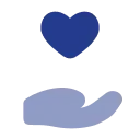 Blue heart icon