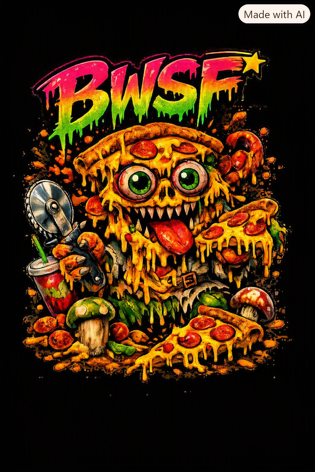 BWSF Pizza Freak T-Shirt