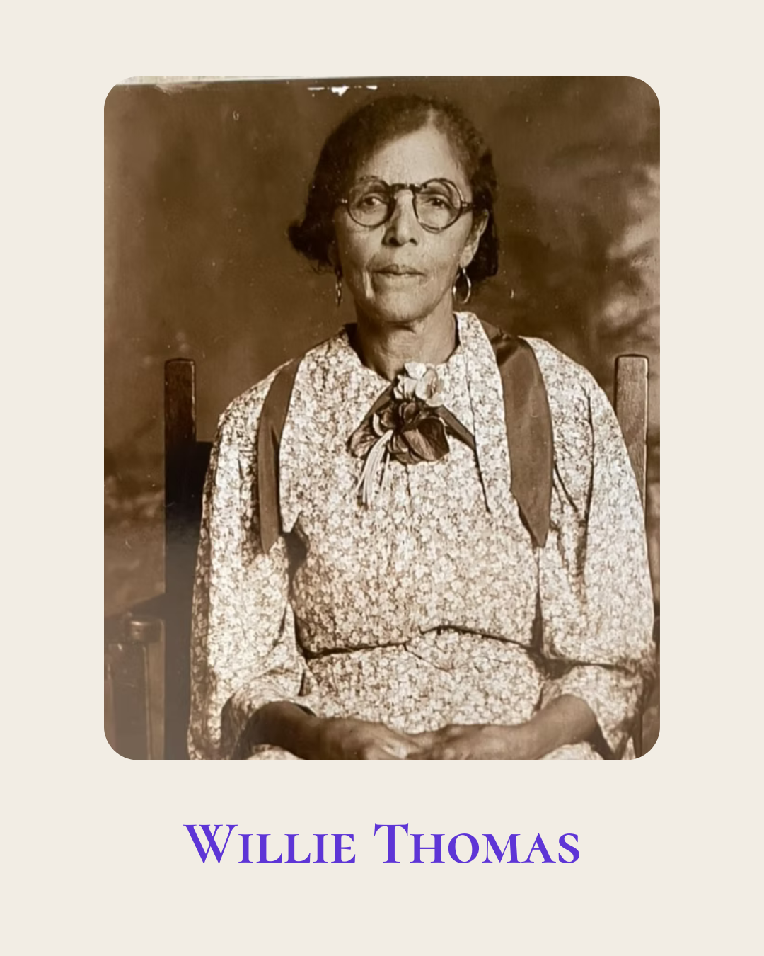 Sepia-toned archival photograph of Willie Scott.