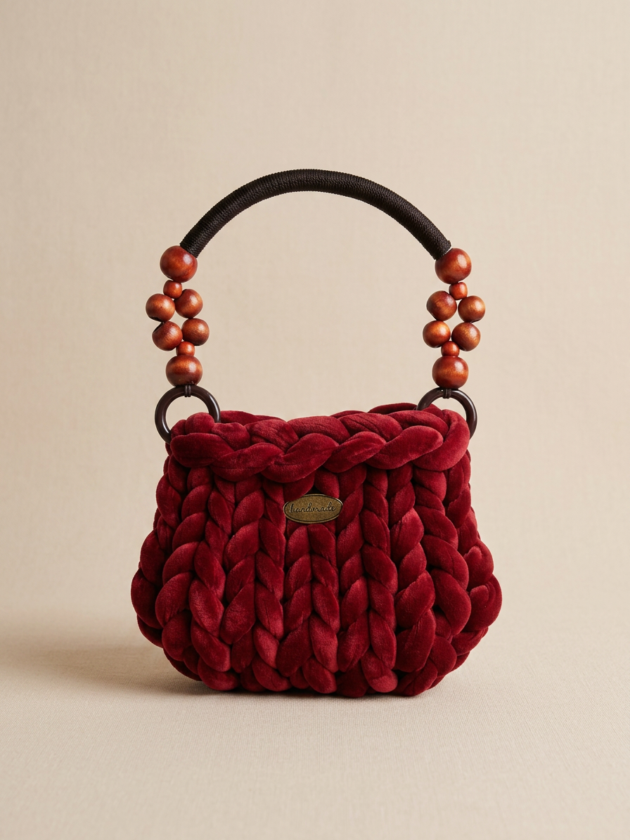 Cloud Carry Mini Wooden Burgundy