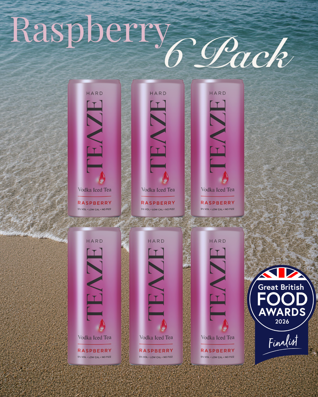 6 Pack - Hard Teaze - RASPBERRY