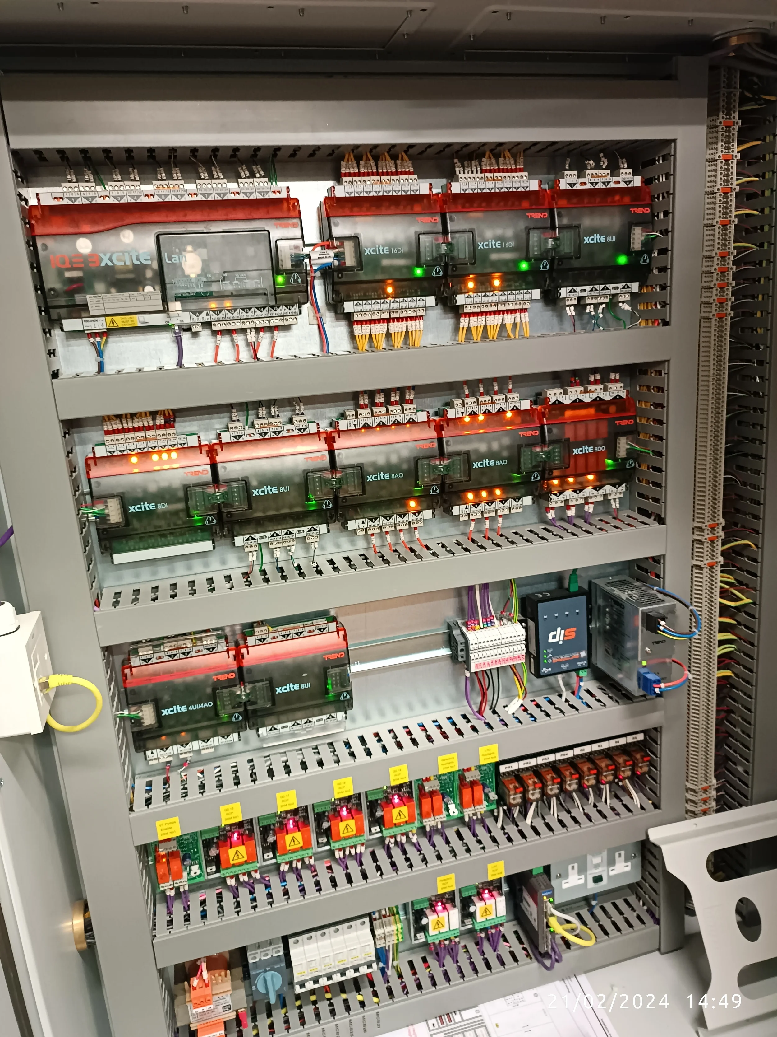 Electrical distribution board inspected during a Salvis M&E condition survey