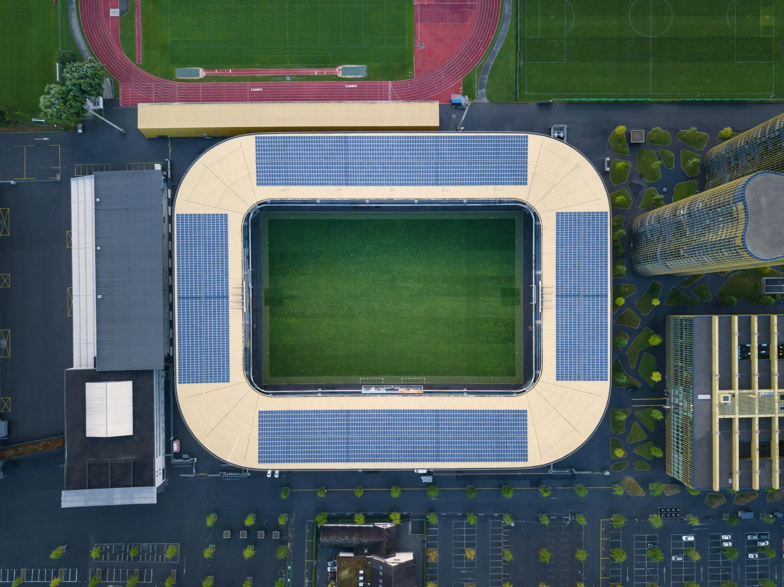 Football Stadium With Solar PV