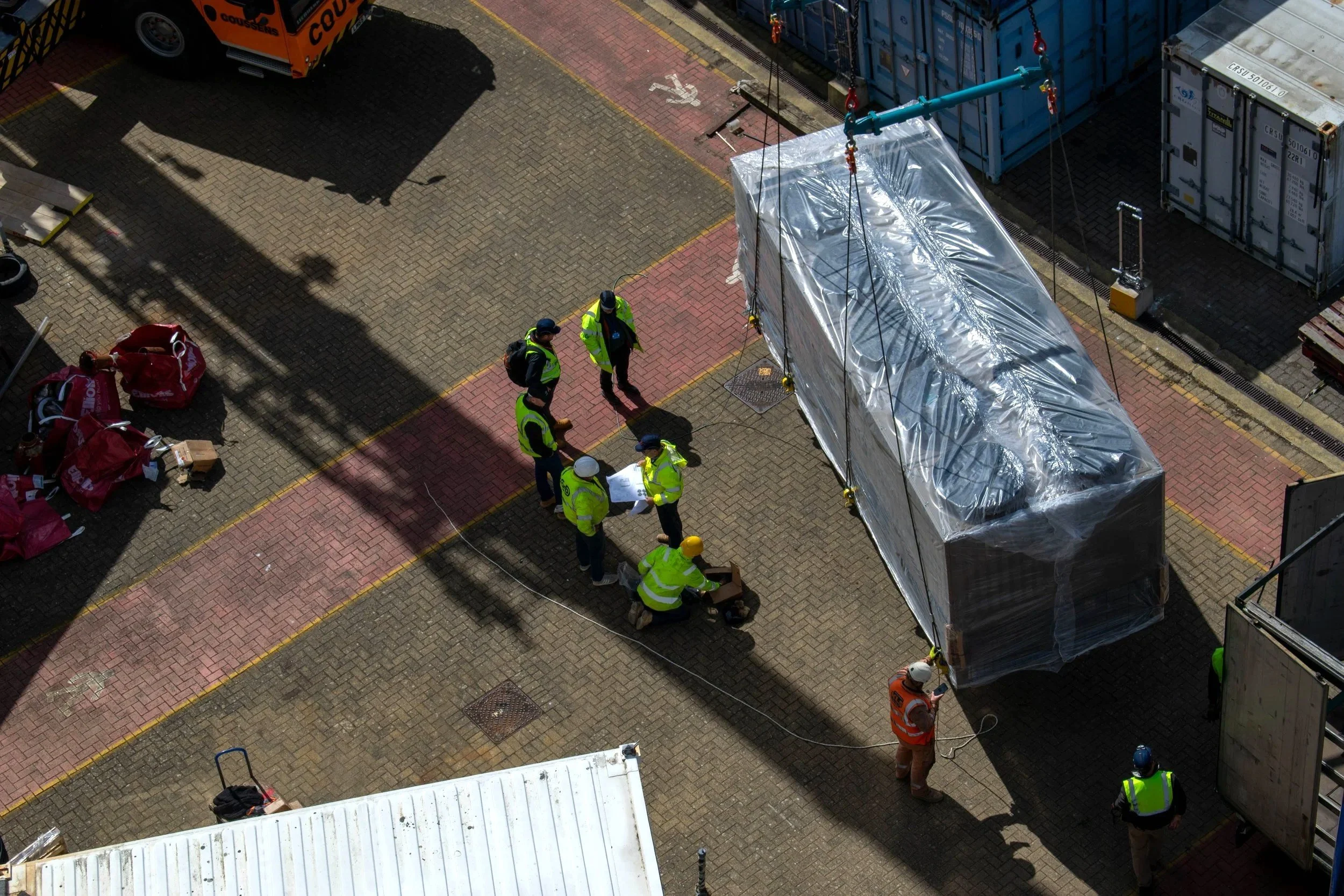 New chiller unit being installed and project managed by Salvis at NOC Southampton
