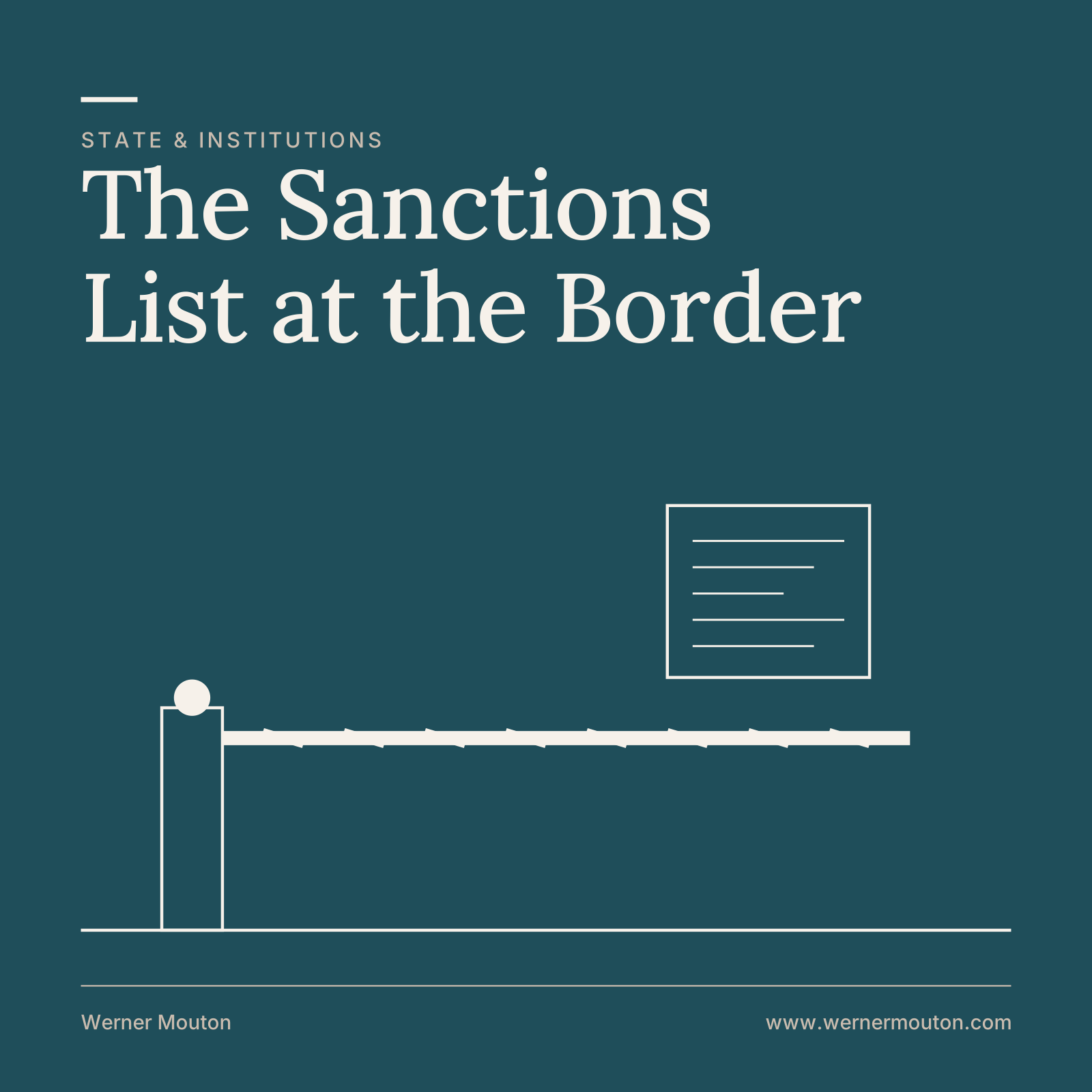 The Sanctions List at the Border