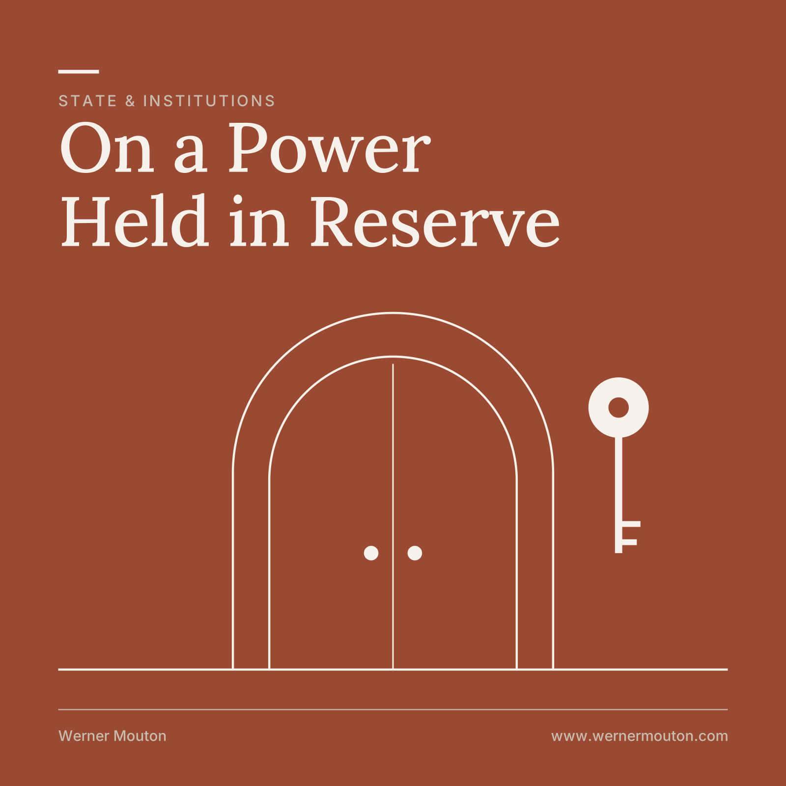 On a power held in reserve
