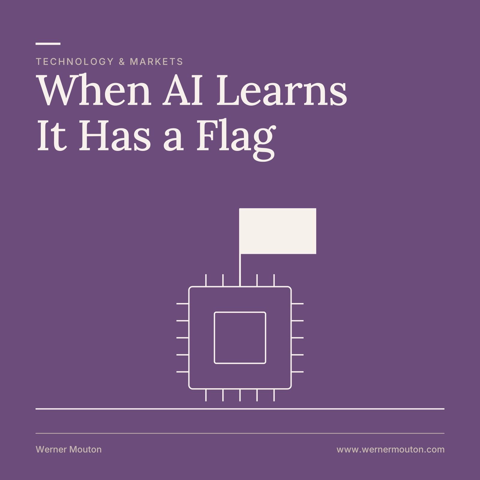 When AI Learns It Has a Flag