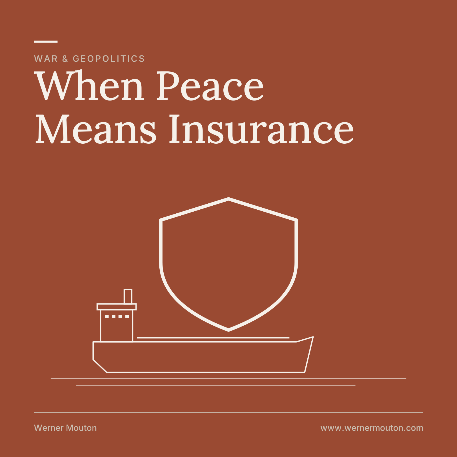 When Peace Means Insurance