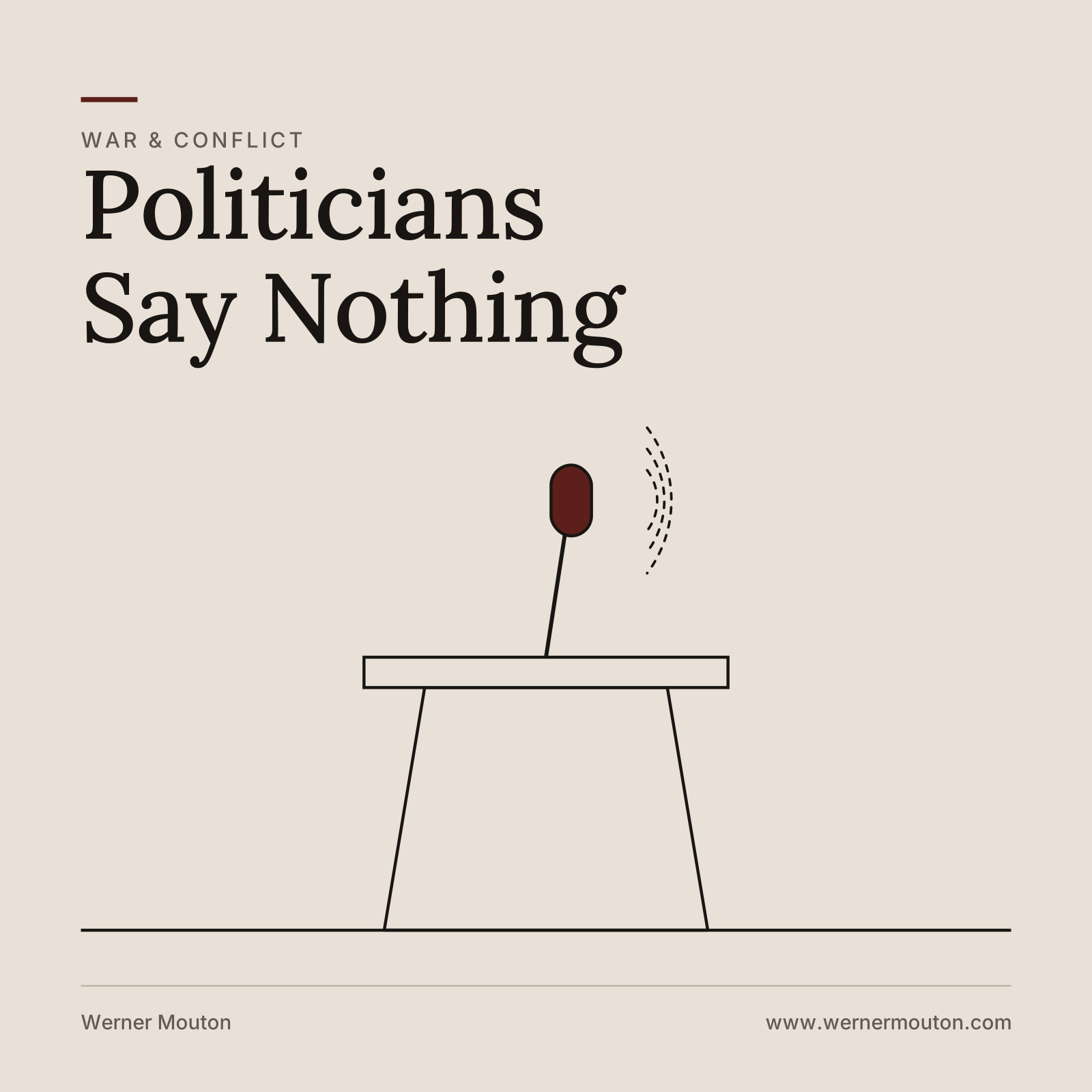 Politicians say nothing
