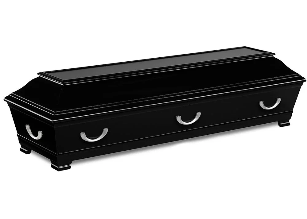 Black kiste med elegante håndtak