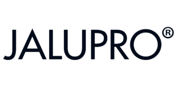 Jalupro logo in black text with registered trademark symbol