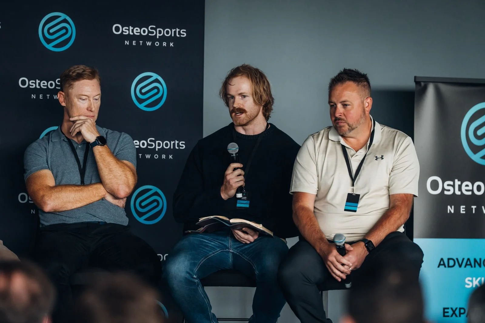 Owner of Apex Osteopathy - Dr Ashby Smith guest speaking at the OsteoSports Network event in Melbourne