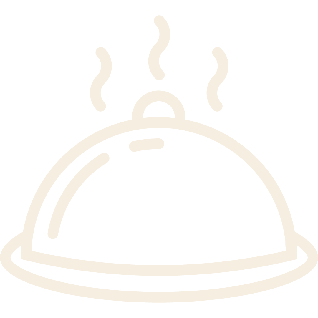 Icône de plat chaud ou cloche de service avec vapeur