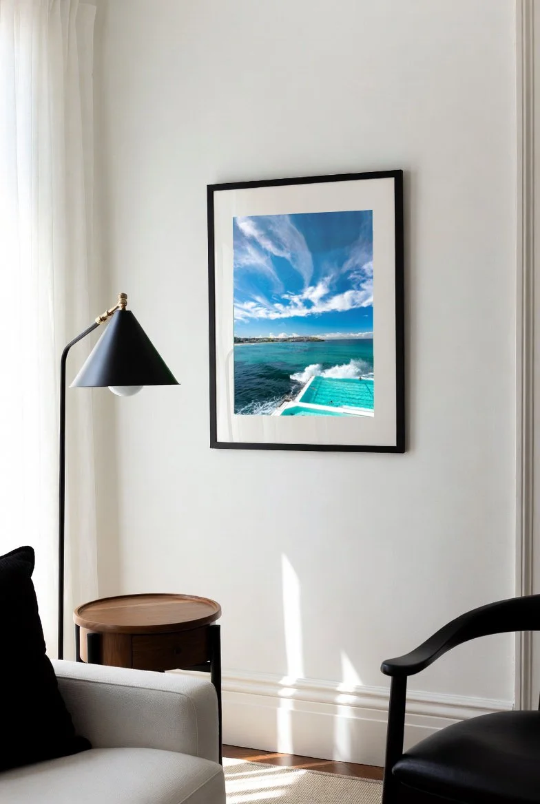 Bondi Icebergs ocean pool at the southern end of Bondi Beach, Sydney — framed fine art print