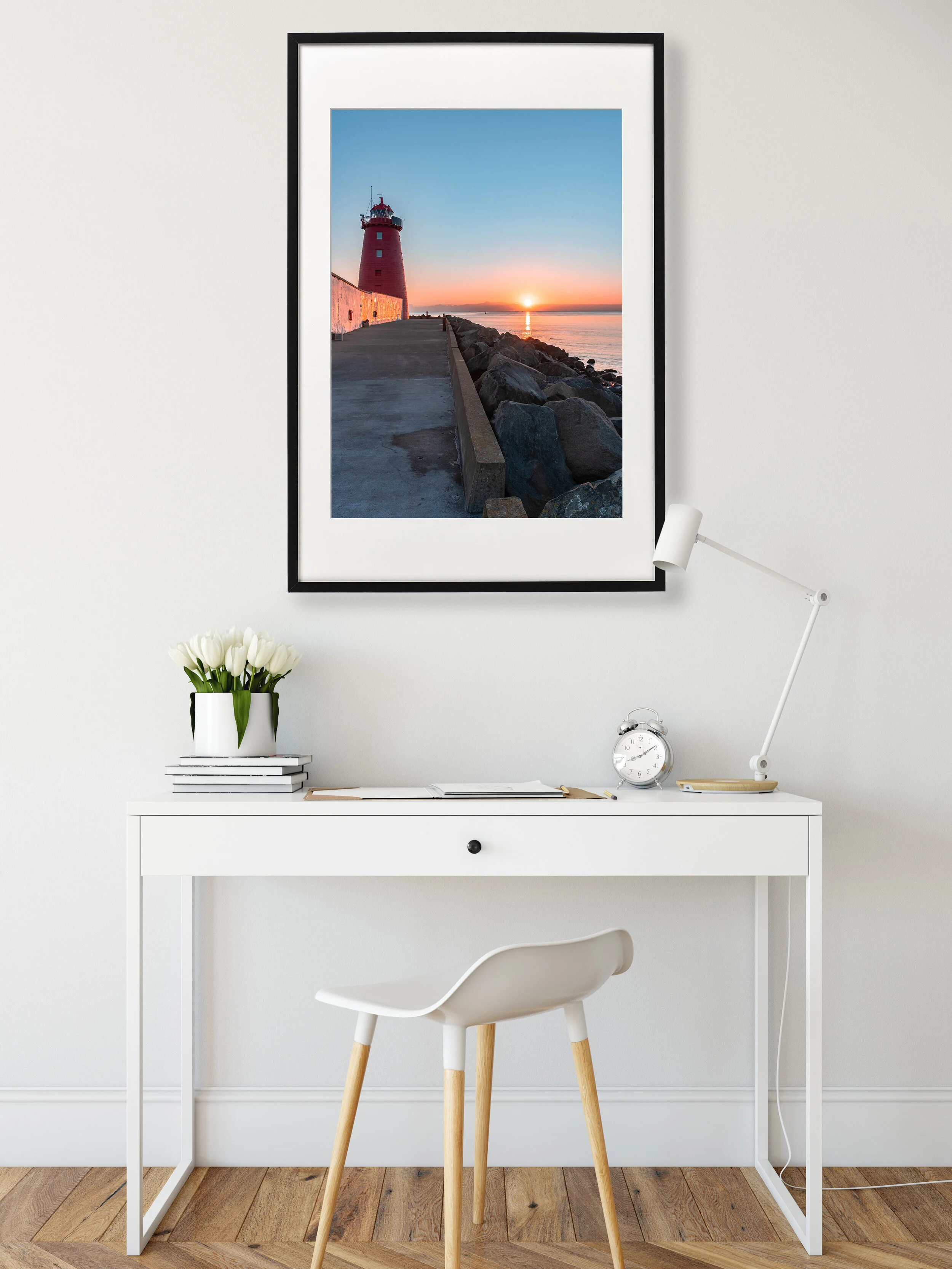 Framed Poolbeg Sunrise photography print — Andrew Caslin Photography