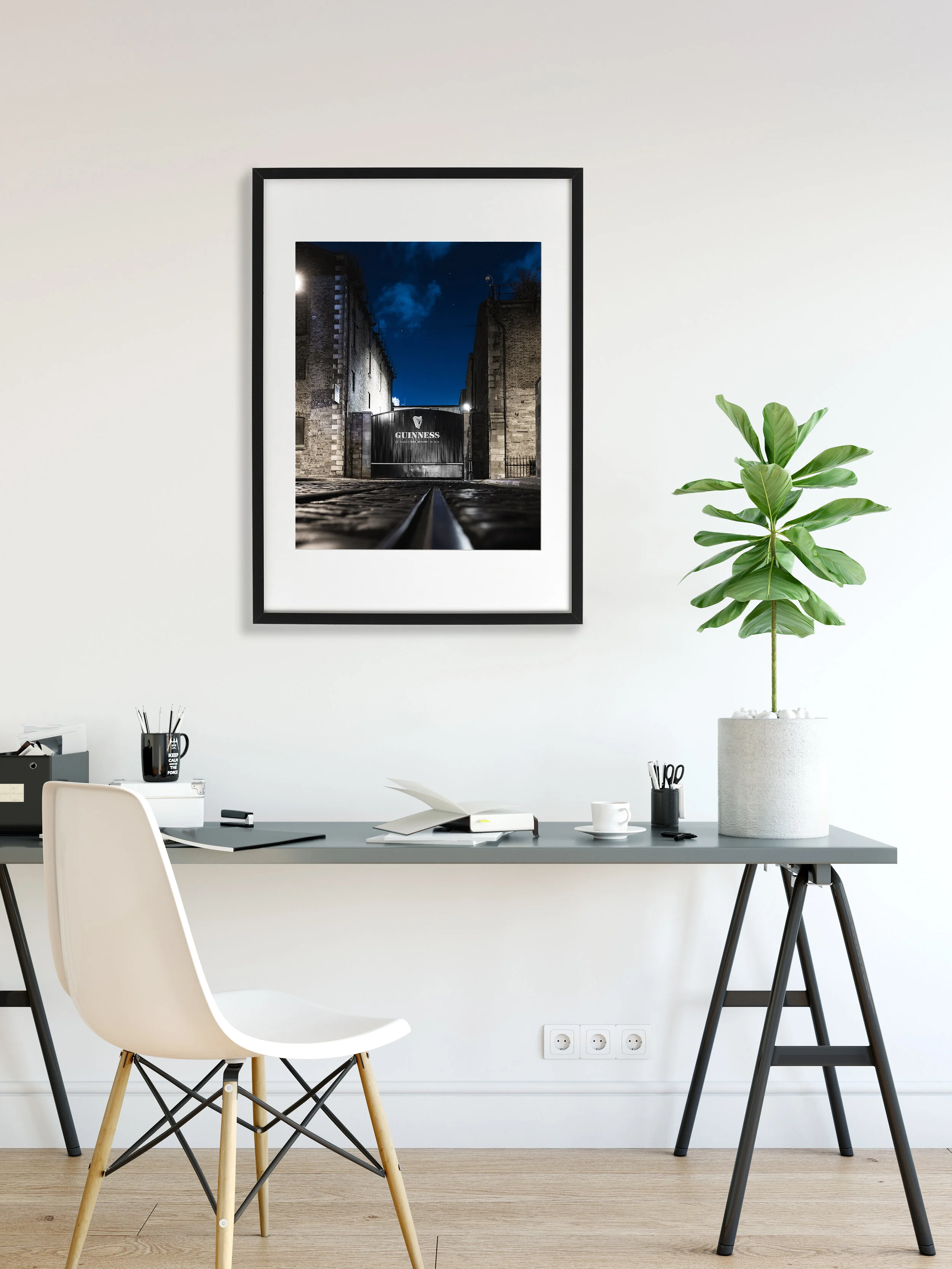 St. James's Gate, Dublin — home of Guinness Brewery, framed photography print