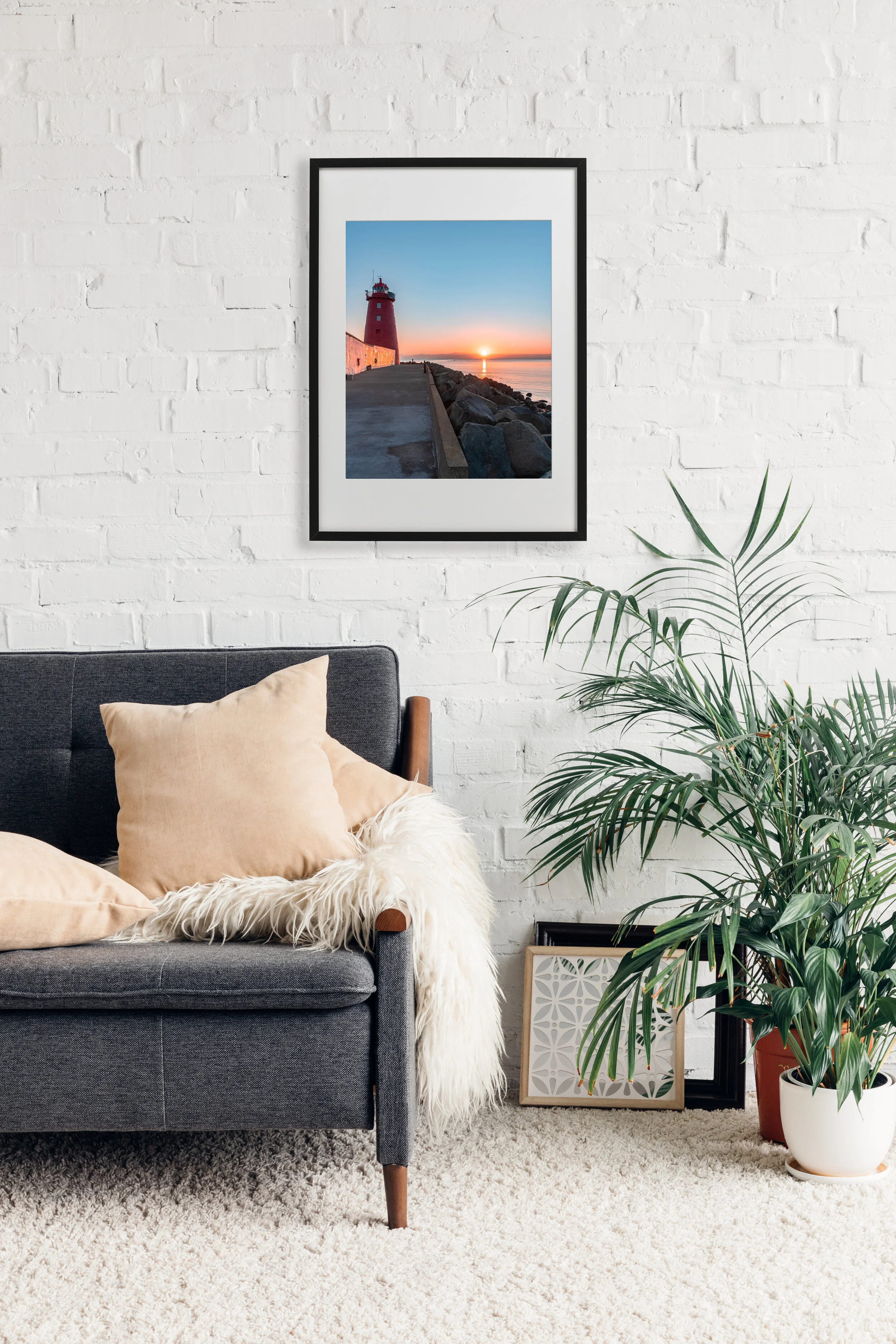 Framed Poolbeg Sunrise photography print — Andrew Caslin Photography