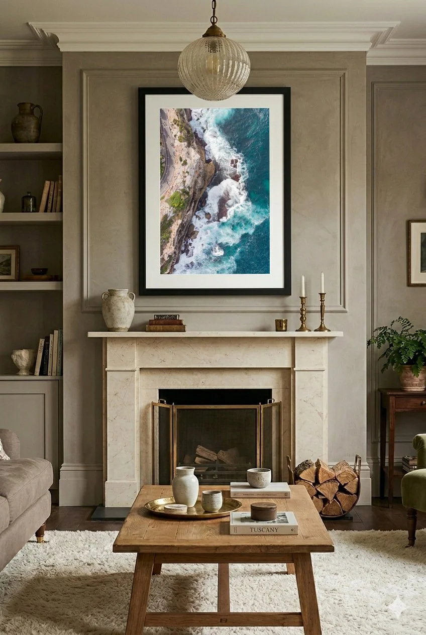 Bronte Beach framed print on wall — Andrew Caslin Photography