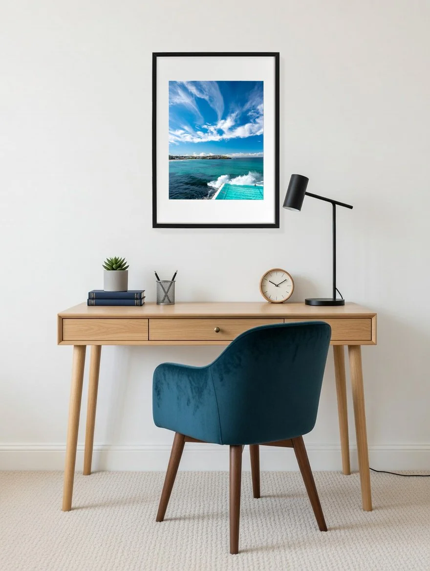 Bondi Icebergs ocean pool at the southern end of Bondi Beach, Sydney — framed fine art print