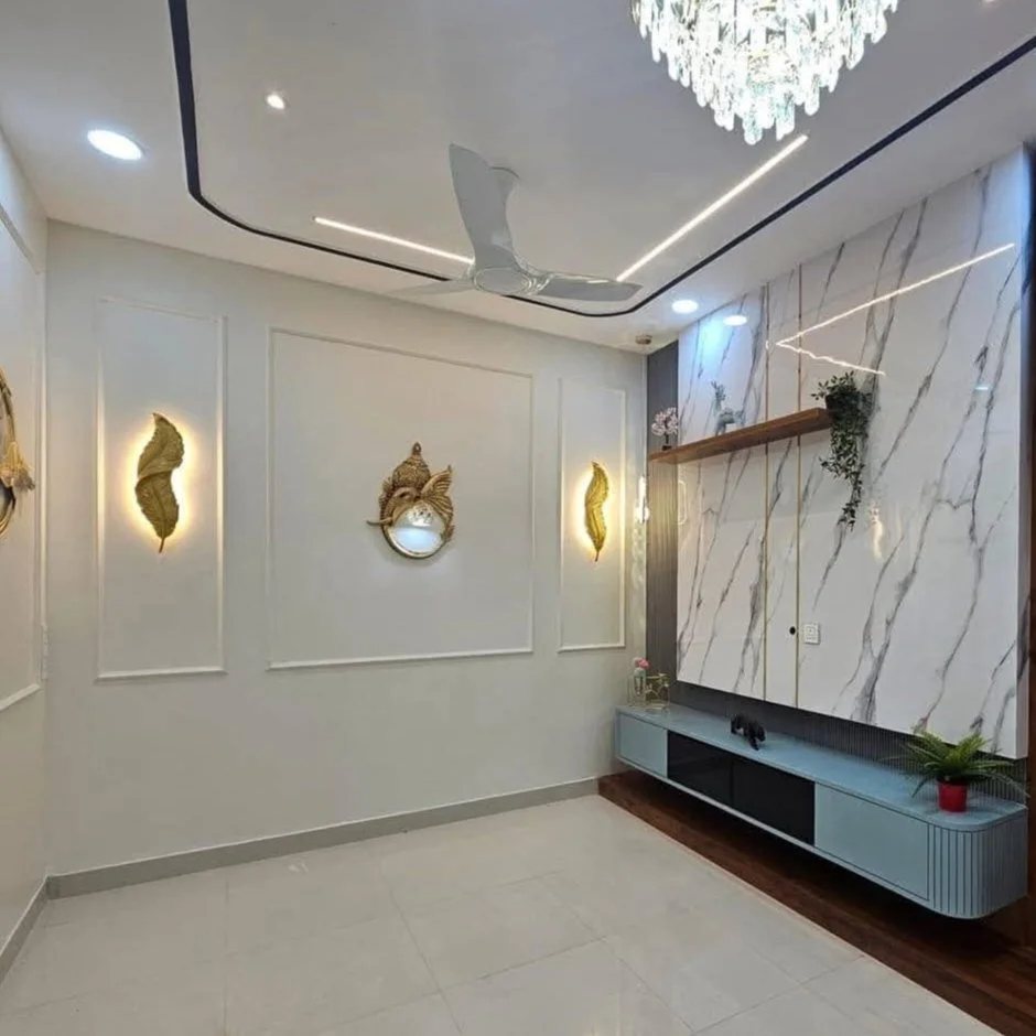 Luxury Wall Design with Poly Granite – Ballepalli, Khammam