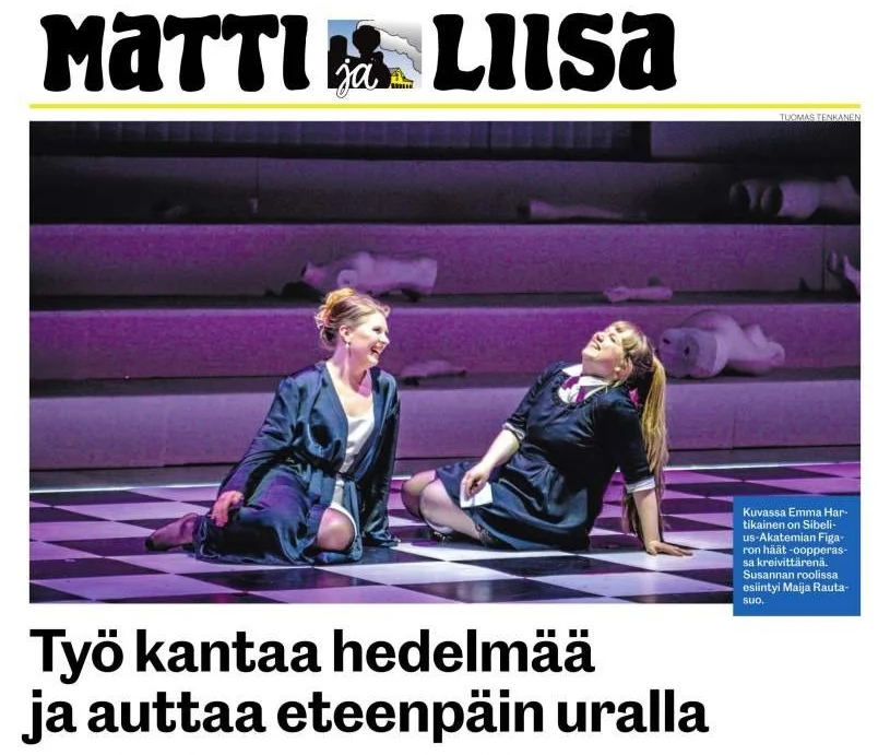 Henkilöhaastattelu Matti ja Liisa -lehdessä&nbsp;