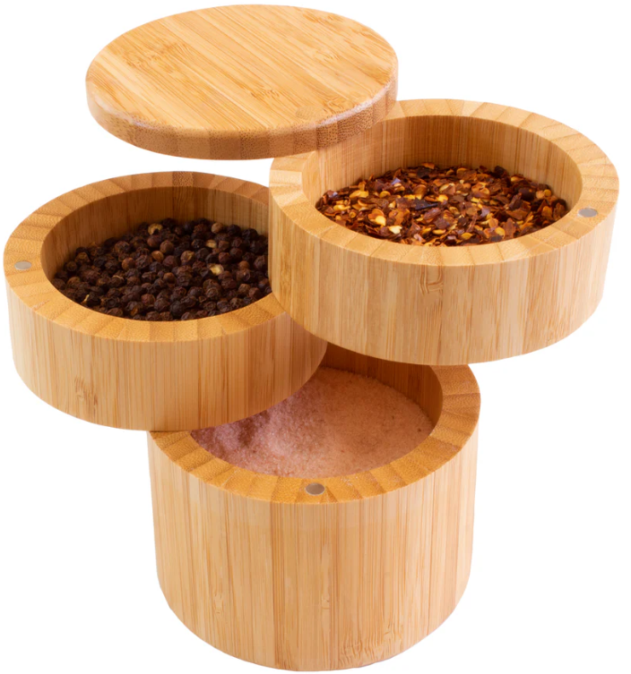 Salt Cellar/Storage Container, 3-Tier